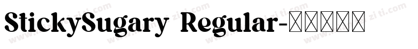 StickySugary Regular字体转换